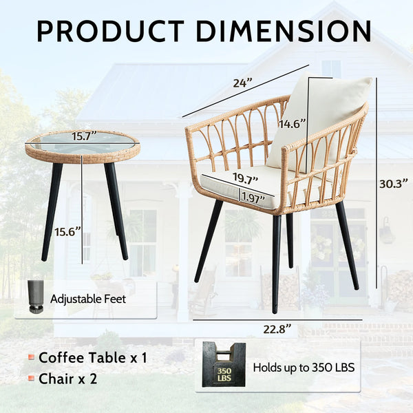 Backyard Bistro Comfort Patio Set